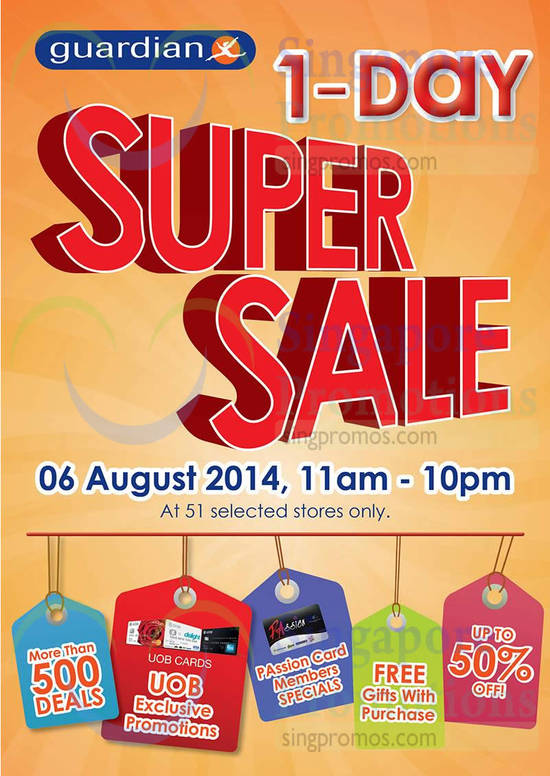 6 Aug 1 Day Super Sale Event Details