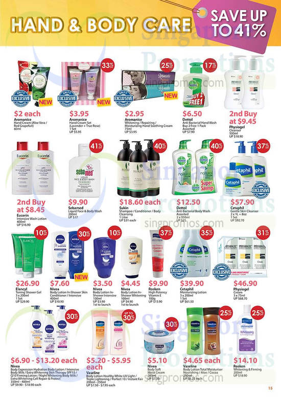 6 Aug Hand n Body Care Save Up To 41 Percent