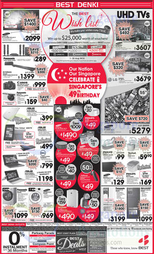 Featured image for (EXPIRED) Best Denki TV, Appliances & Other Electronics Offers 1 – 4 Aug 2014