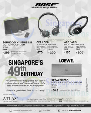 Featured image for (EXPIRED) Bose & Loewe Promo Offers 1 – 17 Aug 2014