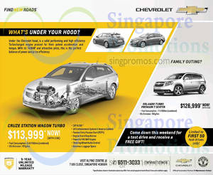 Featured image for Chevrolet Cruze Station Wagon & Orlando Features & Offers 16 Aug 2014