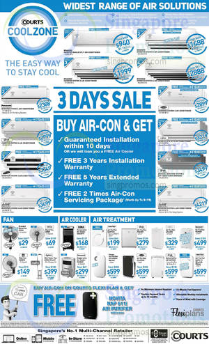 Featured image for (EXPIRED) Courts Air Conditioners 3 Day Sale Offers 1 – 3 Aug 2014