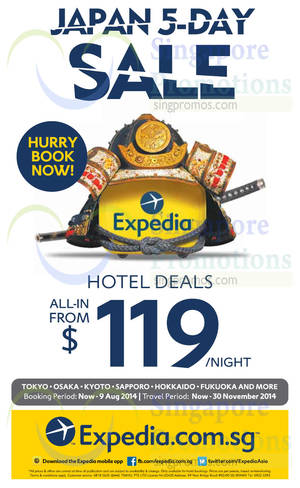 Featured image for (EXPIRED) Expedia Japan Hotels From $119 Sale 5 – 9 Aug 2014