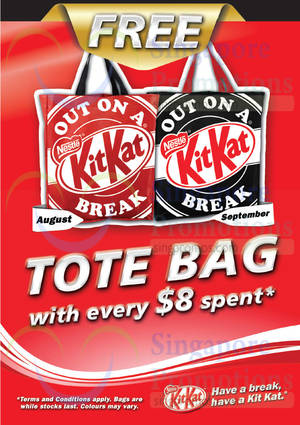 Featured image for (EXPIRED) Kit Kat FREE Tote Bag Promotion 1 Aug – 30 Sep 2014