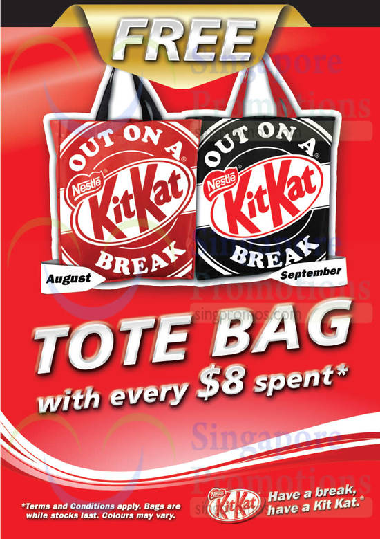 KitKat Tote Bag With 8 Dollar Spent