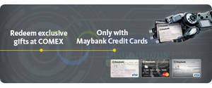 Featured image for (EXPIRED) Maybank COMEX 2014 Charge & Redeem, Sure-Win Lucky Dip & More 28 – 31 Aug 2014
