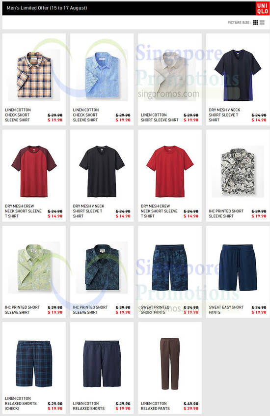 Mens Limited Offer Till 17 Aug