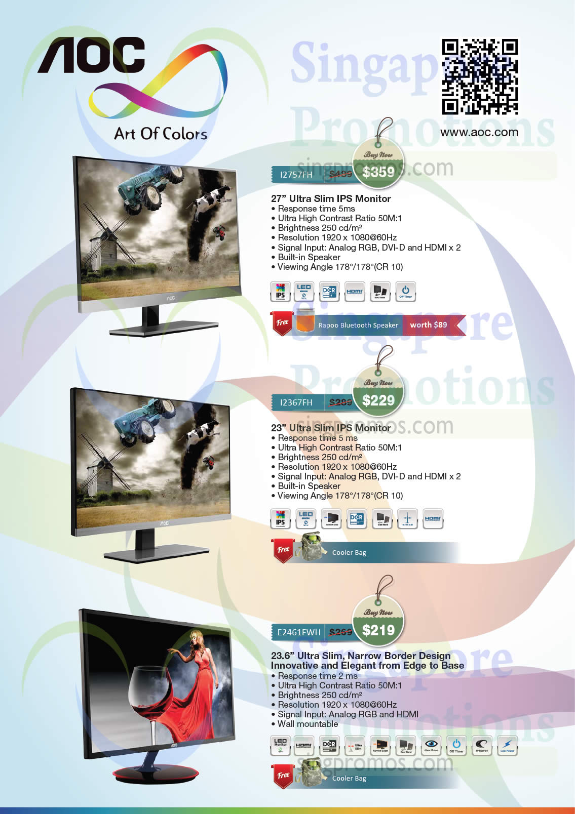 Featured image for AOC Monitors Offers Price List 8 - 31 Aug 2014