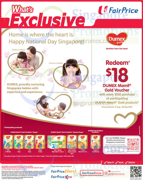 NTUC Fairprice Dumex 15 Aug 2014