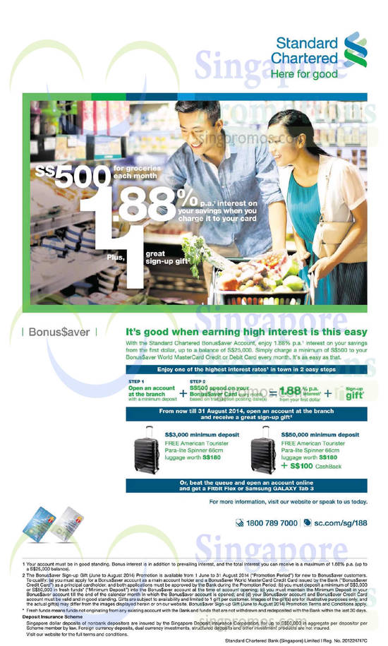 Standard Chartered Bonus Saver 6 Aug 2014