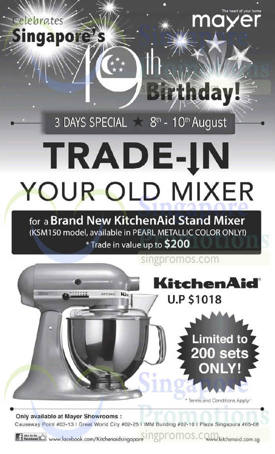 Trade In Kitchen Mixer to KitchenAid KSM150 Mixer