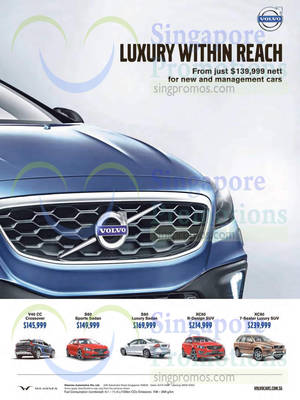 Featured image for Volvo Crossover, Sedan & SUV Offers 16 Aug 2014