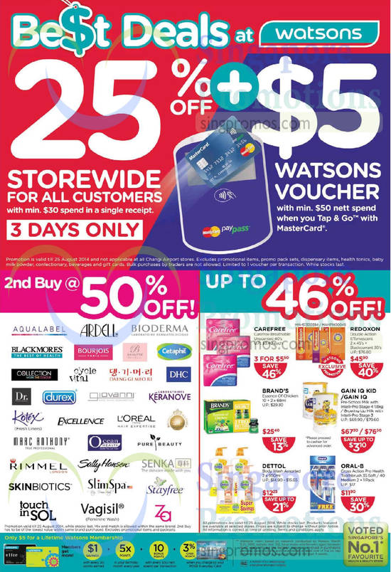 Watsons 23 Aug 2014