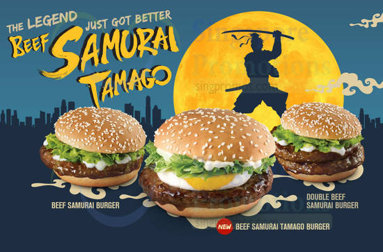 11 Sep Beef Samurai Burger, Double Beef Samurai Burger, Beef Samurai Tamago Burger