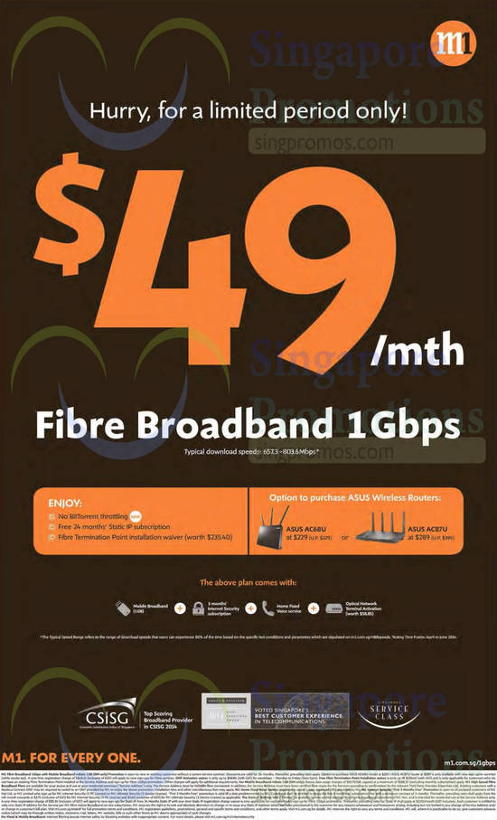 49.00 Fibre Broadband 1Gbps