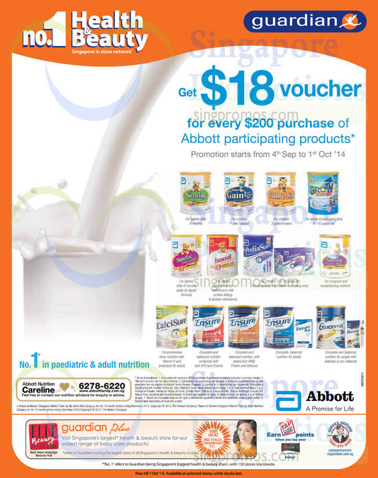 Abbott Milk Powder Free 18 Dollar Voucher Promotion