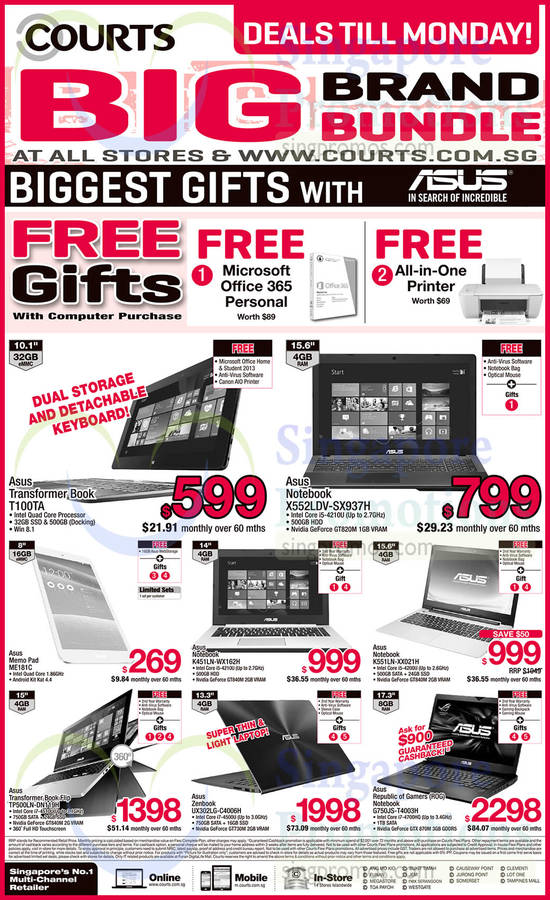 Asus Notebooks, Tablets