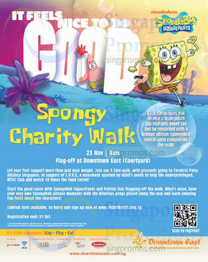 Featured image for (EXPIRED) SpongeBob SquarePants Spongy Charity Walk Registration 12 Sep – 31 Oct 2014