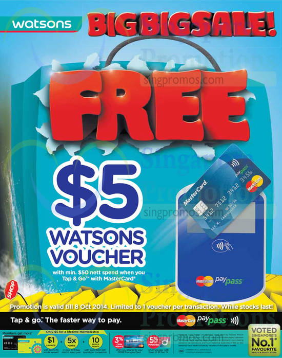 Free 5 Dollar Voucher with 50 Dollar Spend