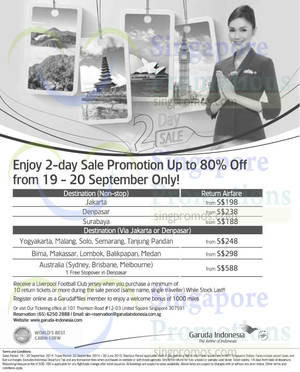 Featured image for (EXPIRED) Garuda Indonesia From $188 Promo Air Fares 19 – 20 Sep 2014