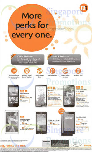 Featured image for (EXPIRED) M1 Smartphones, Tablets & Home/Mobile Broadband Offers 6 – 12 Sep 2014