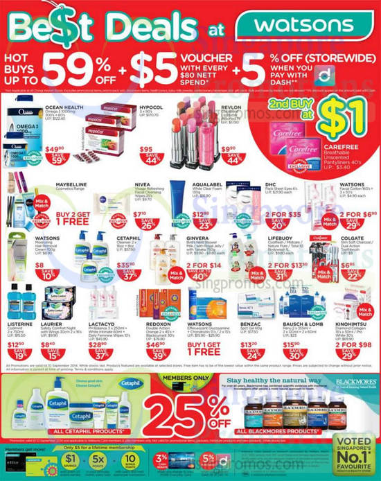 Hot Buys up to 59 Percent Off, Supplements, Personal Care, Beauty Products, Revlon, Hypocol, Redoxon, Ocean Health