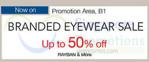 Featured image for (EXPIRED) Isetan Branded Eyewear Sale @ Isetan Orchard 16 Sep 2014