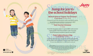Featured image for (EXPIRED) Jem School Holidays Promotions & Activities 5 – 14 Sep 2014