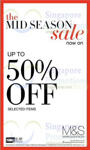 Featured image for (EXPIRED) Marks & Spencer Mid Season SALE 25 Sep 2014
