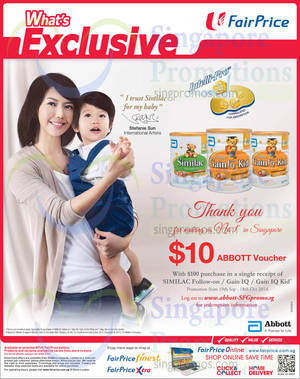 Featured image for (EXPIRED) Similac Spend $100 & Get $10 Voucher @ NTUC Fairprice 19 Sep – 18 Oct 2014