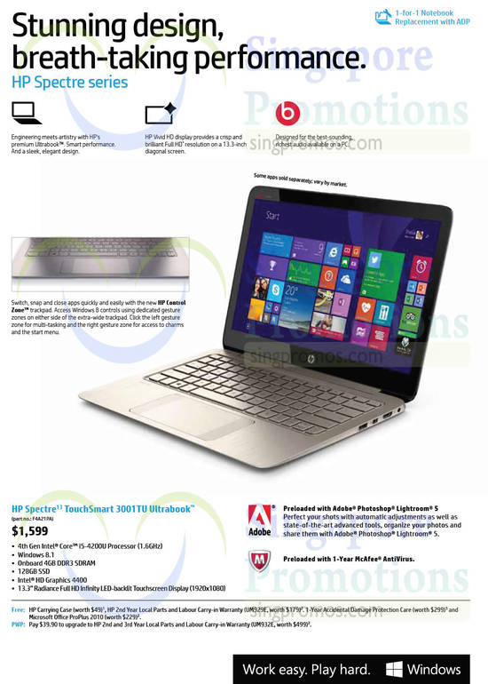 Notebook TouchSmart 13-3001TU