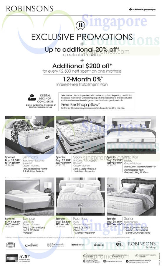 Robinsons Mattresses 5 Sep 2014