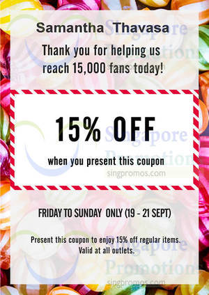 Featured image for (EXPIRED) Samantha Thavasa 15% OFF Storewide Coupon 19 – 21 Sep 2014
