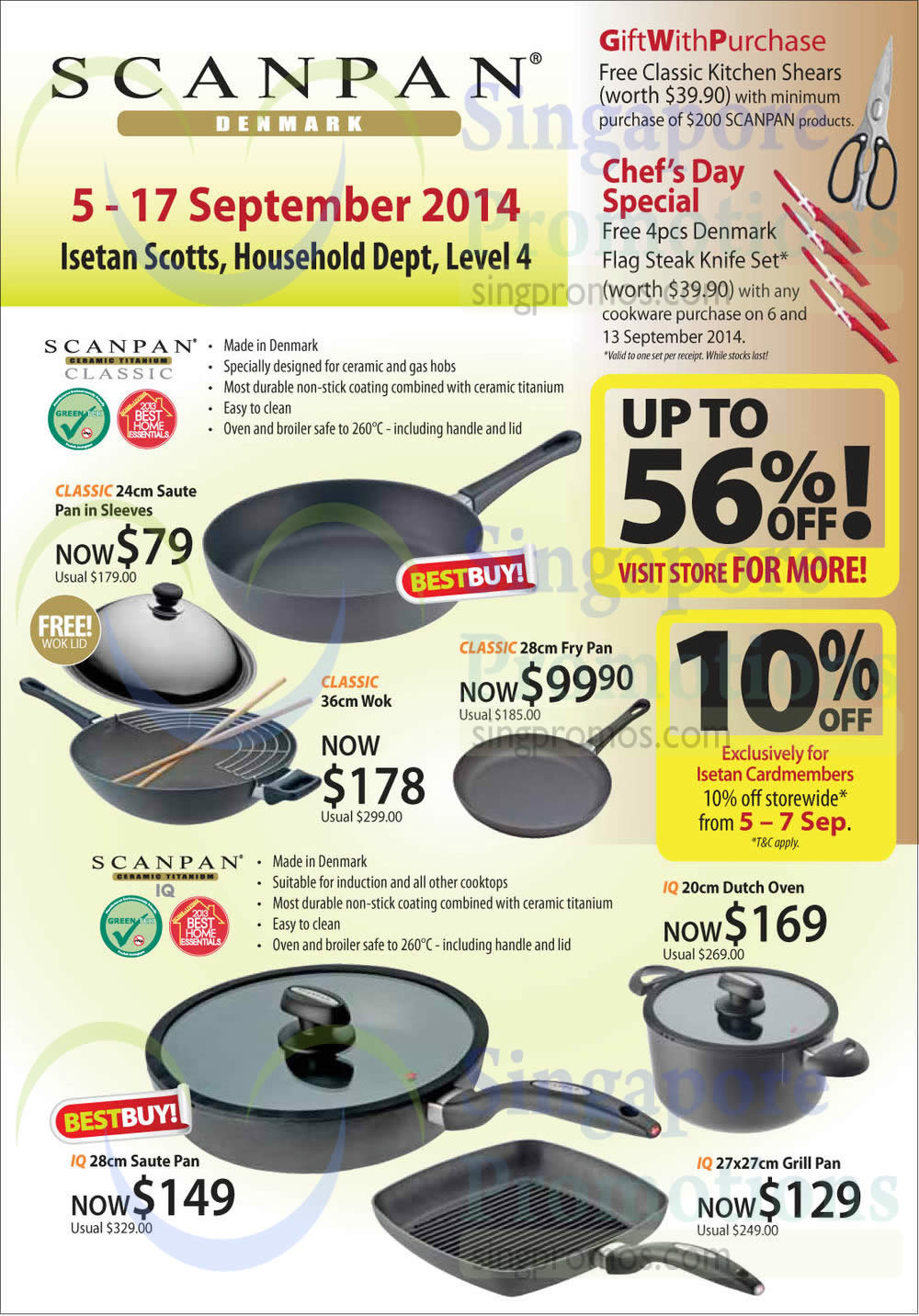 Featured image for Scanpan Kitchenware Promo Offers @ Isetan Scotts 5 - 17 Sep 2014
