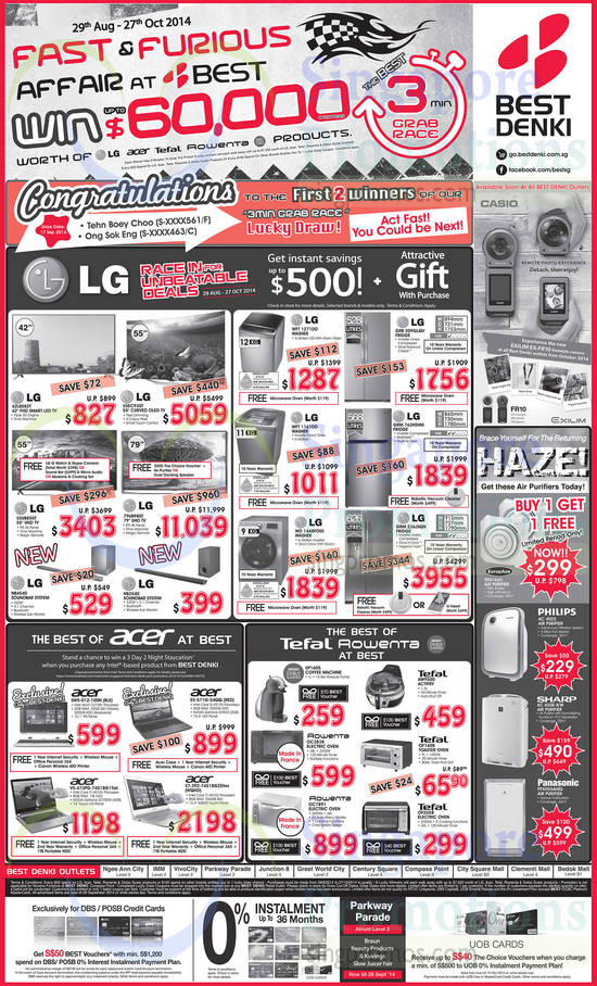 TVs, Home Appliances, Notebooks, Kitchen Appliances, Rowenta, Tefal, Acer, LG