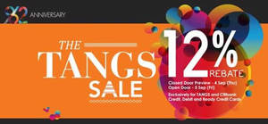 Featured image for (EXPIRED) Tangs 12% Rebate SALE For Citibank & Tangs Cardmembers 4 – 5 Sep 2014