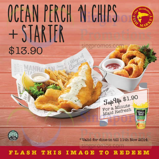 13.90 Ocean Perch N Chips n Starter