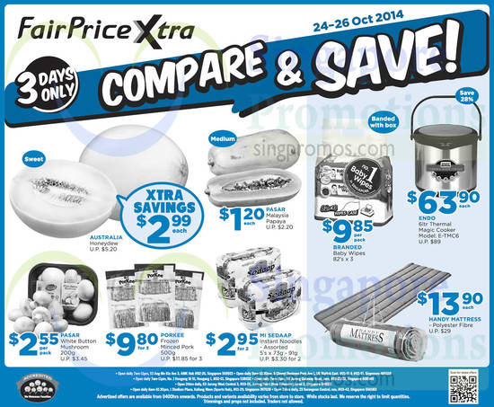 24 Oct 3 Days Compare n Save (Till 26 Oct)