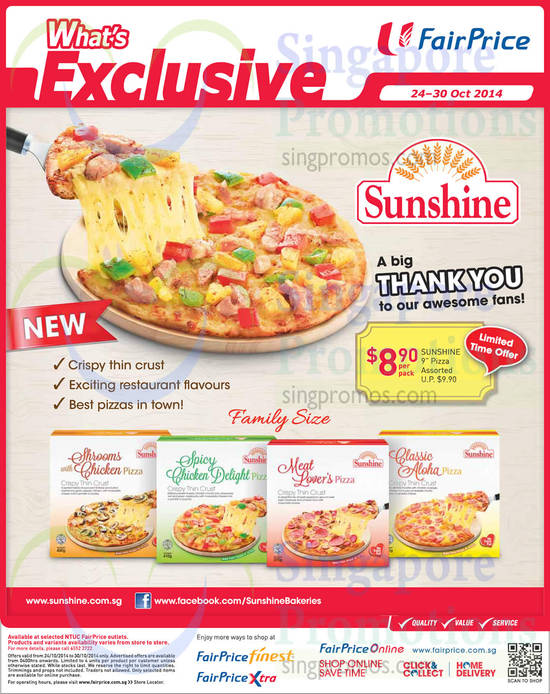 24 Oct Sunshine Pizza Assorted