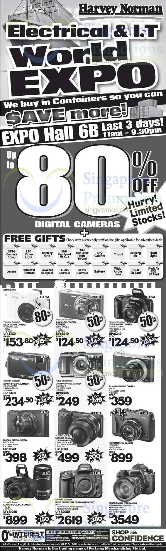 4 Oct Digital Cameras, DSLRs, Panasonic, Nikon, Olympus, Samsung, Fujifilm, Canon