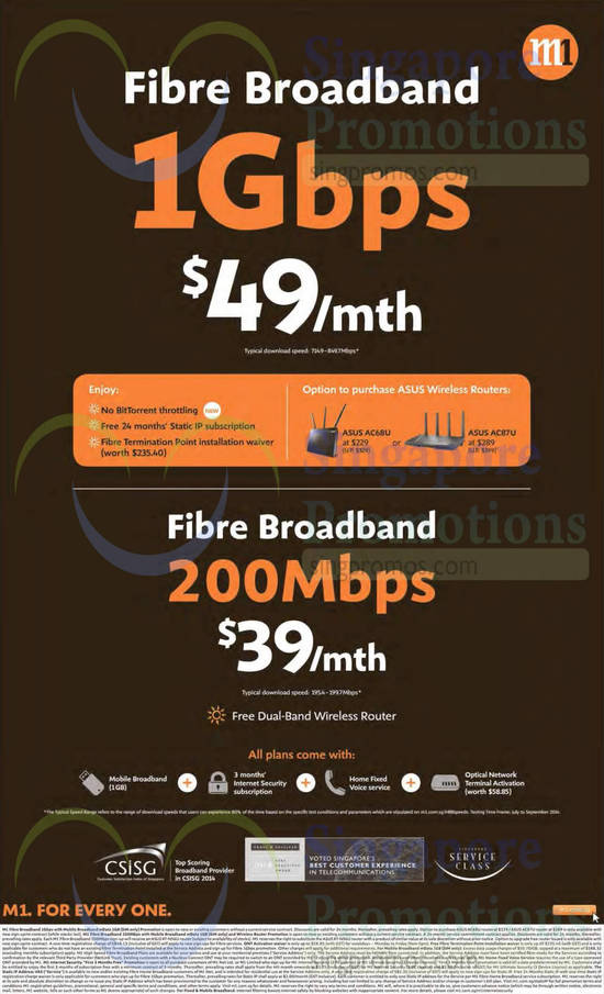 49.00 1Gbps, 39.00 200Mbps Fibre Broadband