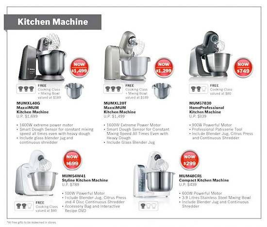 Bosch Kitchen Machine Promotion