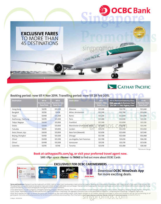 Cathay Pacific 16 Oct 2014