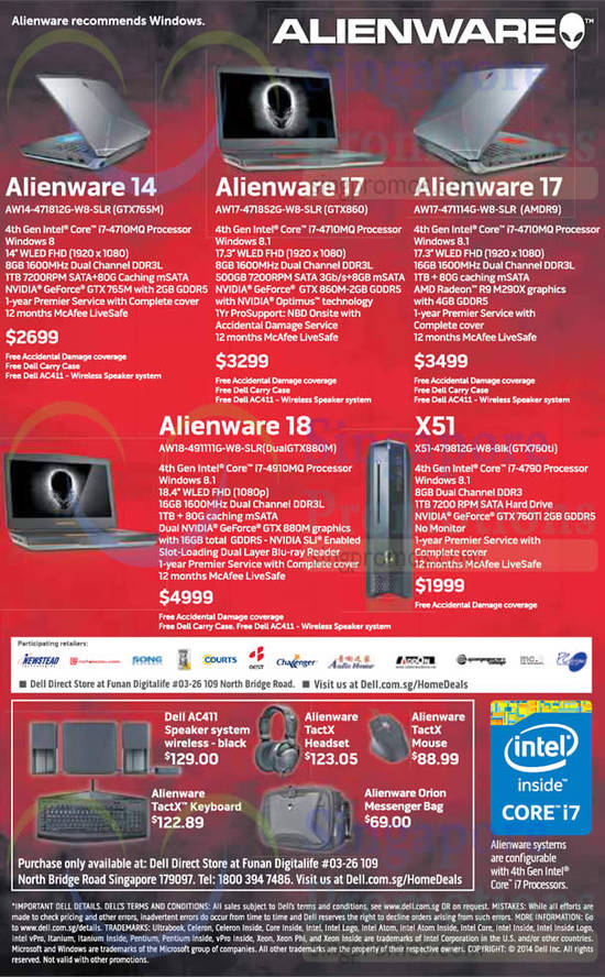 Dell Alienware 30 Oct 2014
