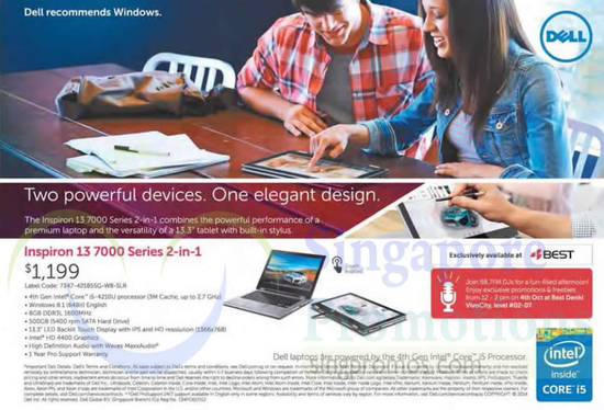 Dell Inspiron 13 1 Oct 2014