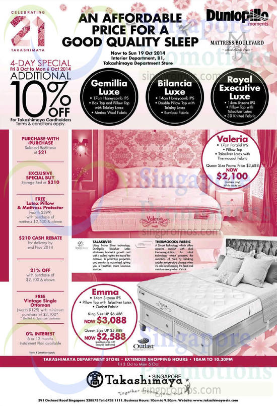 Dunlopillo Mattresses