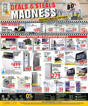 Featured image for Gain City Electronics, TVs, Washers, Digital Cameras & Other Offers 25 Oct 2014