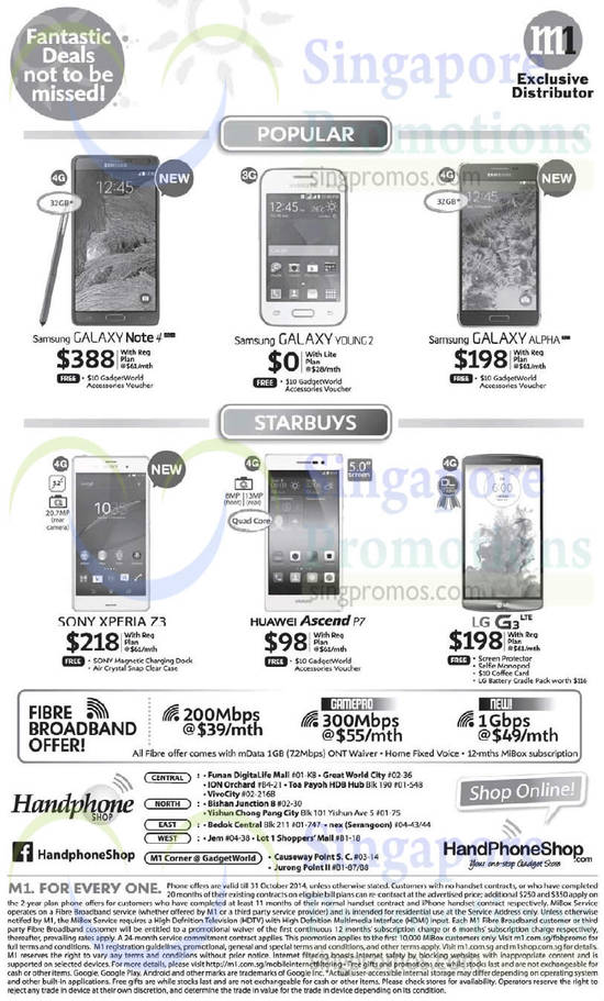 Handphone Shop Samsung Galaxy Note 4, Young 2, Alpha, Sony Xperia Z3, Huawei Ascend P7, LG G3