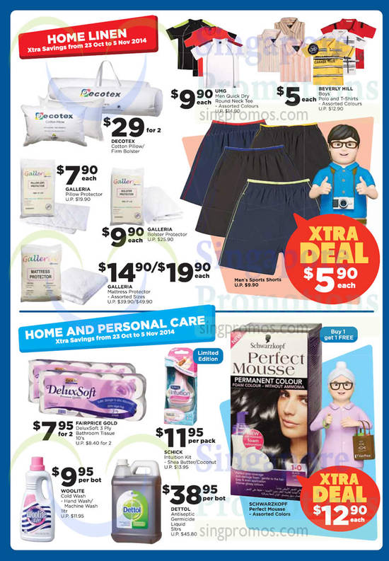 Home Linen, Home n Personal Care, Decotex, Galleria, Woolite, Dettol, Schick