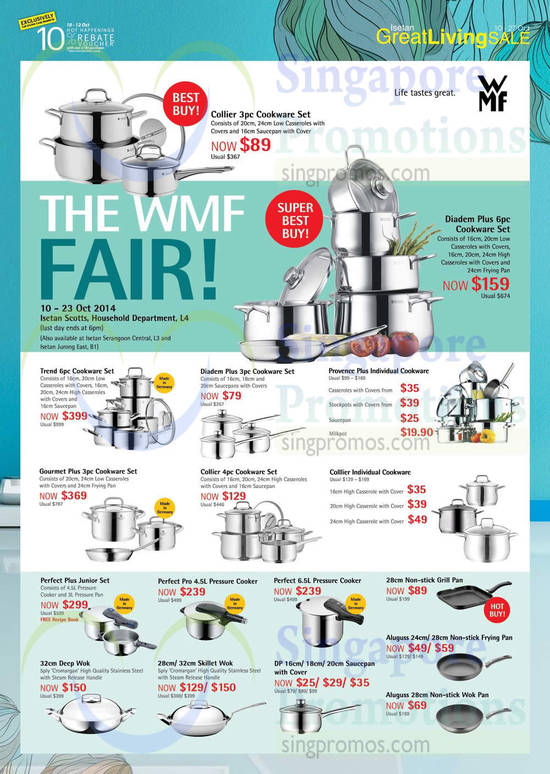 Isetan WMF Cookware Sets 9 Oct 2014